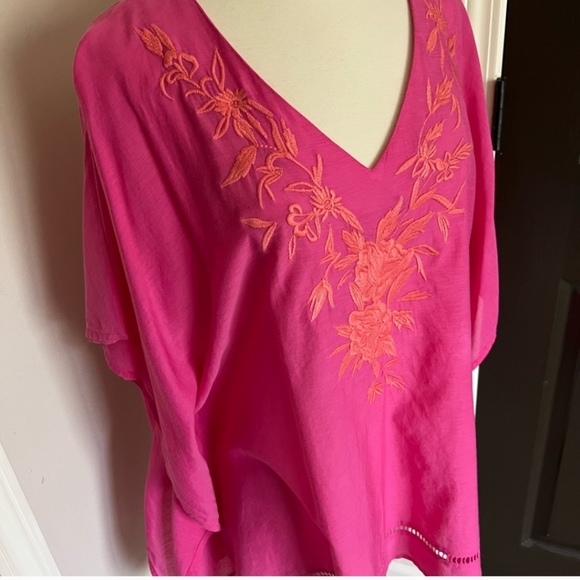 4/$15 SALE Talbots | Swim Cover Pull Over Beach Swimwear Medium Embroidered - Picture 8 of 10